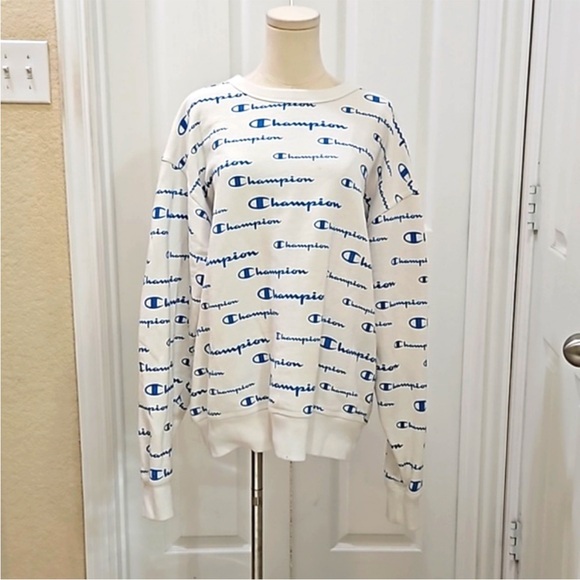 Champion Powerblend Crewneck Sweatshirt Mens Size Large - Picture 3 of 8